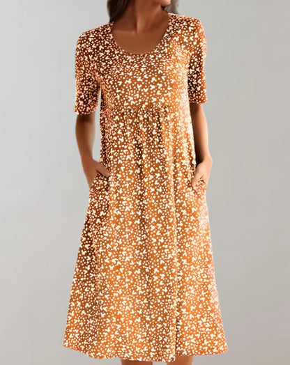 Jemima – Elegante abito midi stampato