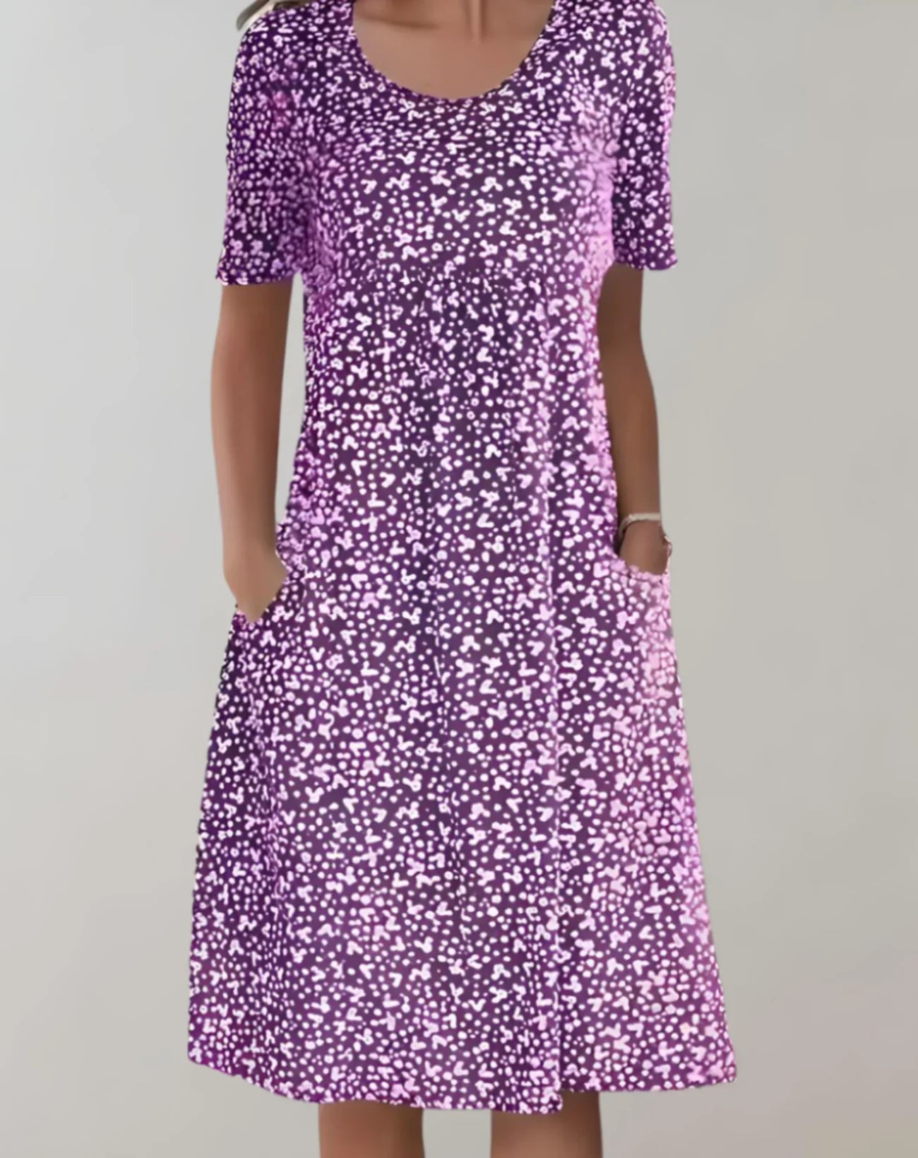 Jemima – Elegante abito midi stampato