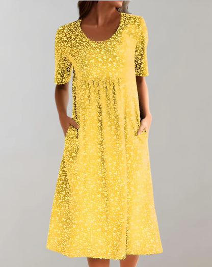 Jemima – Elegante abito midi stampato