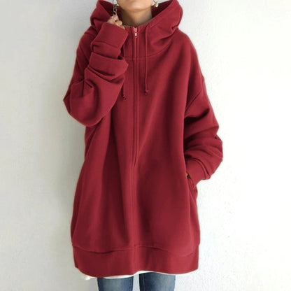 Cassandra - Accogliente felpa invernale con cappuccio oversize