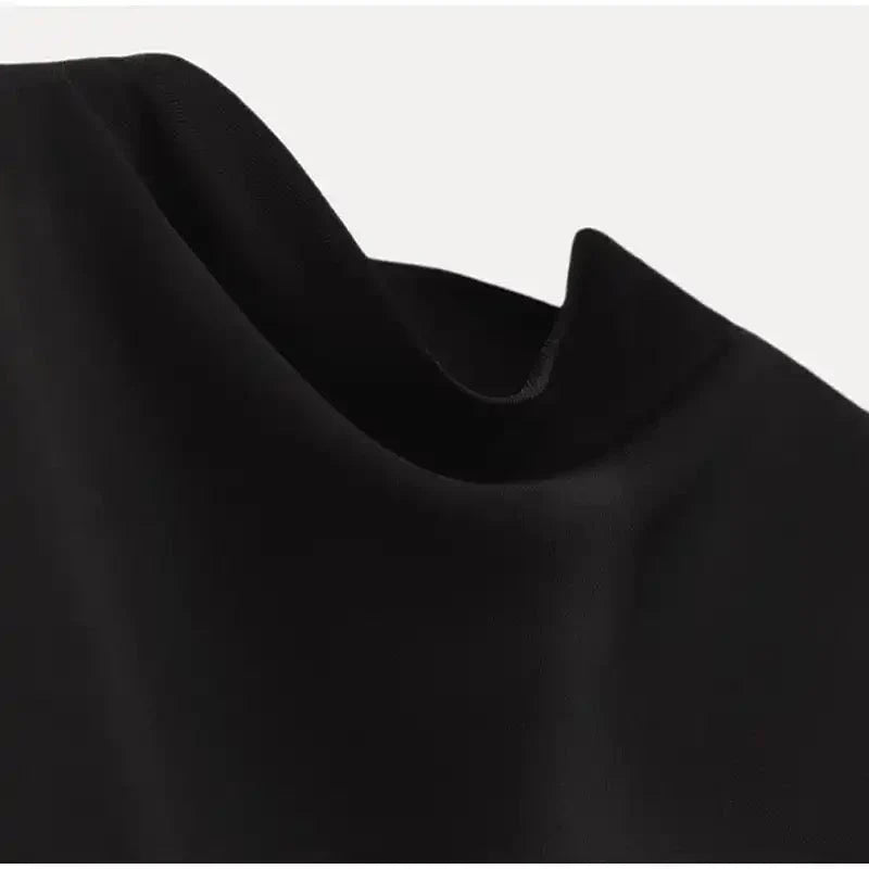 Priyanka – Abito elegante senza maniche con colletto rialzato