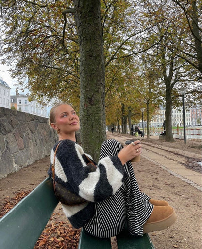 Yzella – Pantaloni in cotone a righe