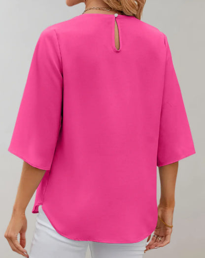 Galilea – Blusa in chiffon con maniche a campana