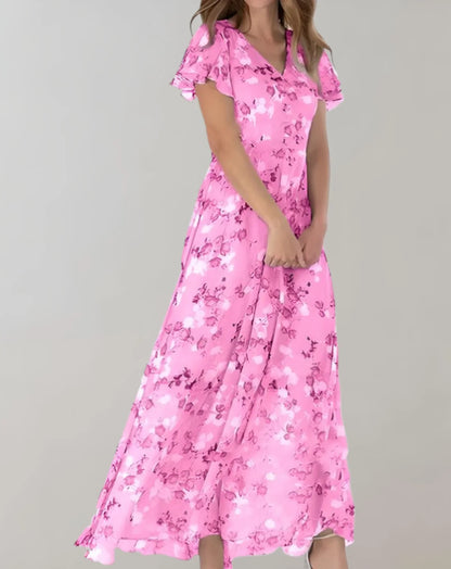 Garnet – Abito in chiffon floreale