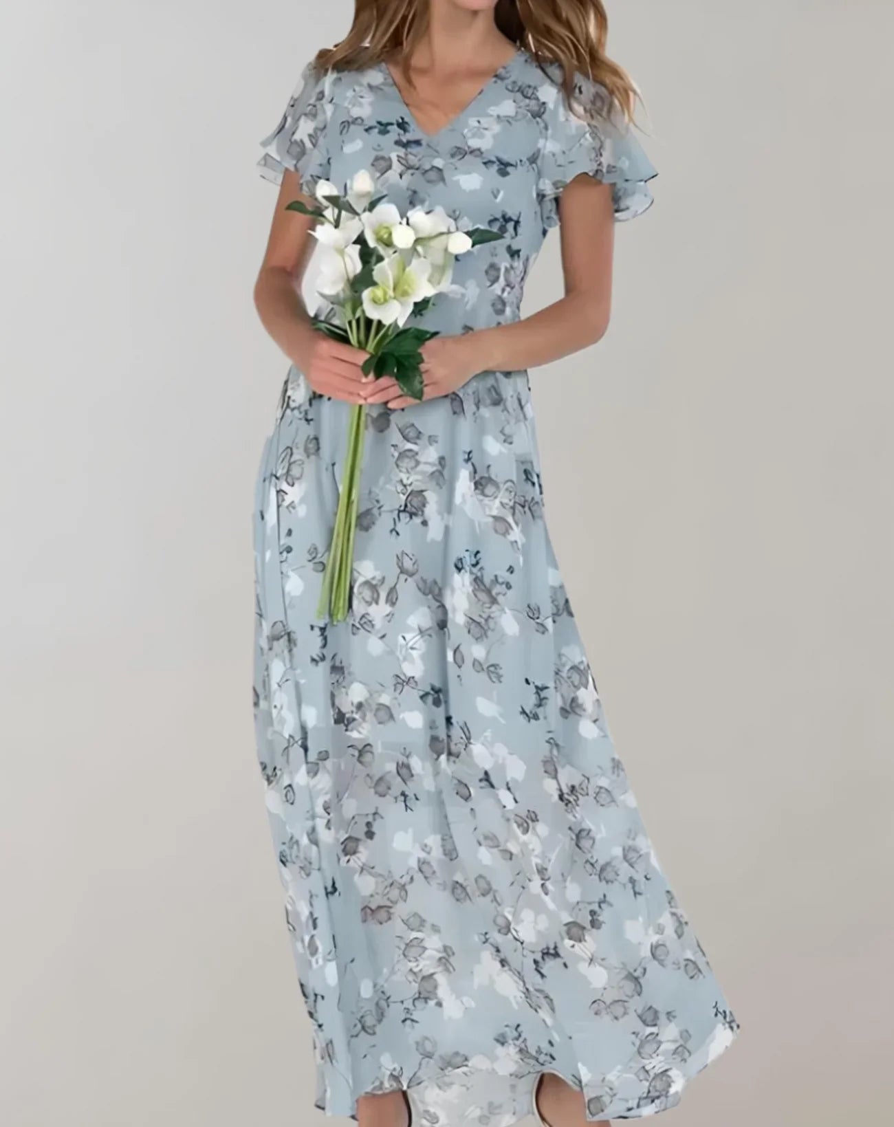 Garnet – Abito in chiffon floreale