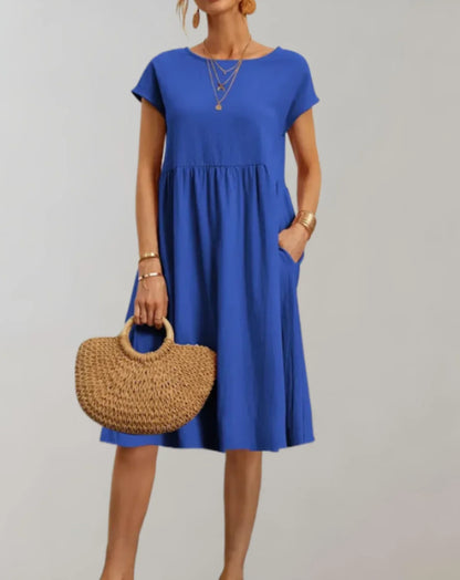 Idalia – Abito alla moda realizzato in lino di cotone