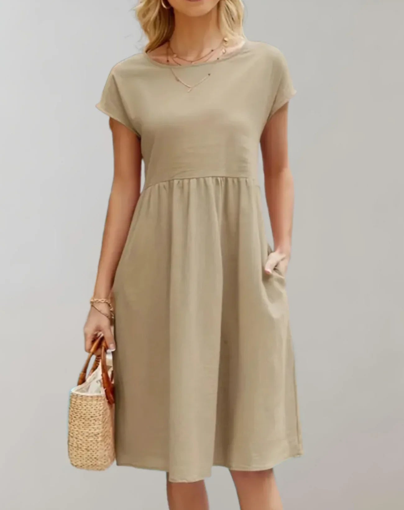 Idalia – Abito alla moda realizzato in lino di cotone