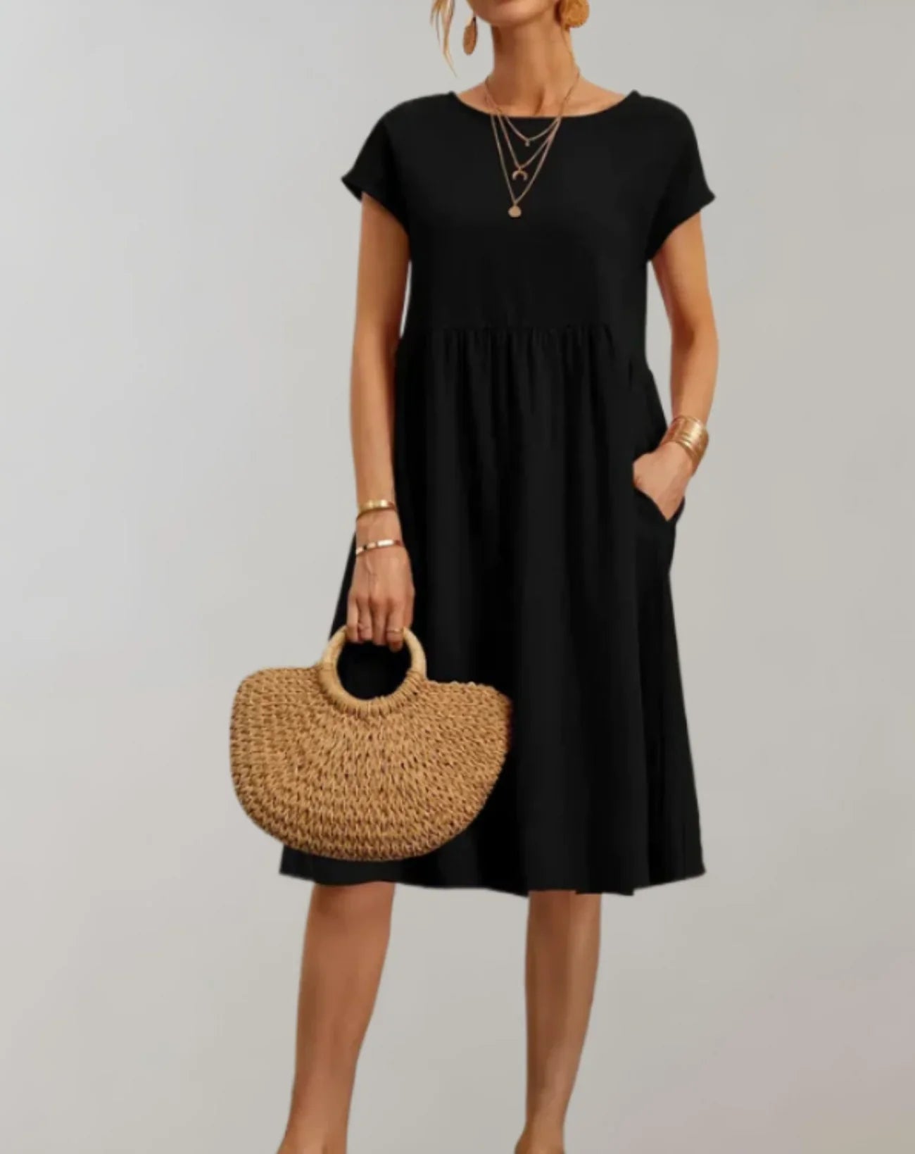 Idalia – Abito alla moda realizzato in lino di cotone