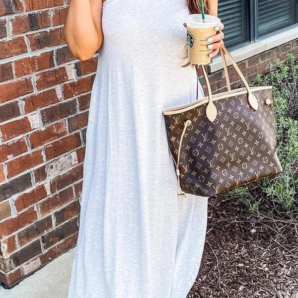 Maite – Elegante abito lungo senza maniche