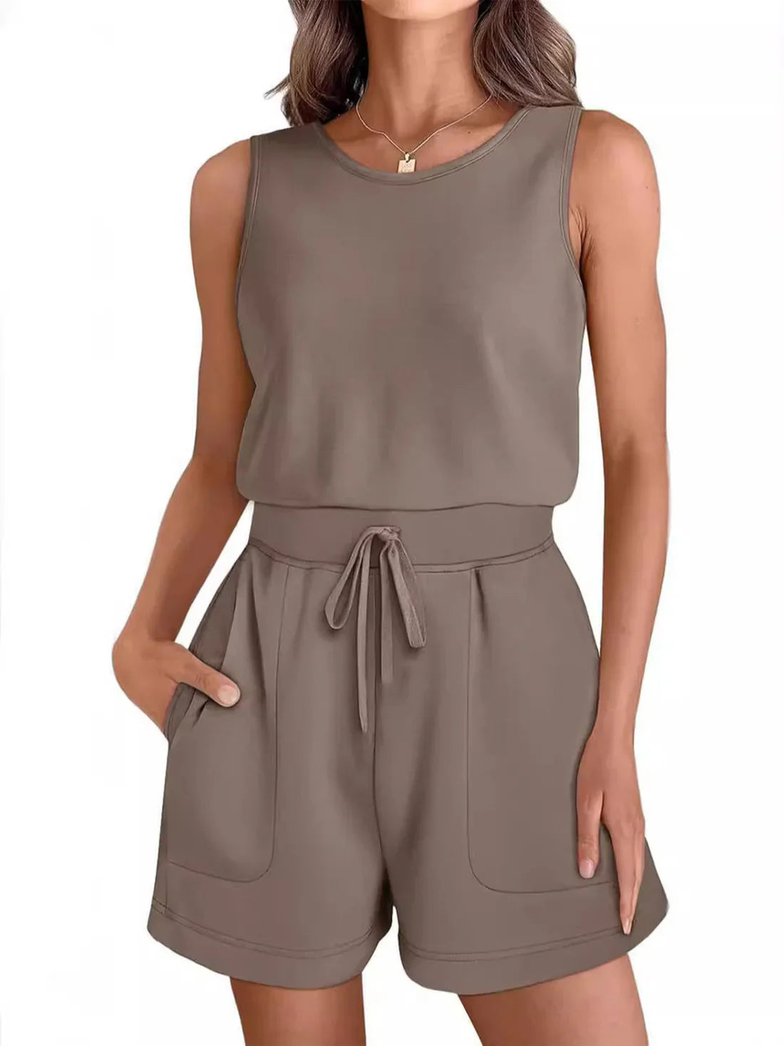 Kaelith – Tuta casual senza maniche con coulisse