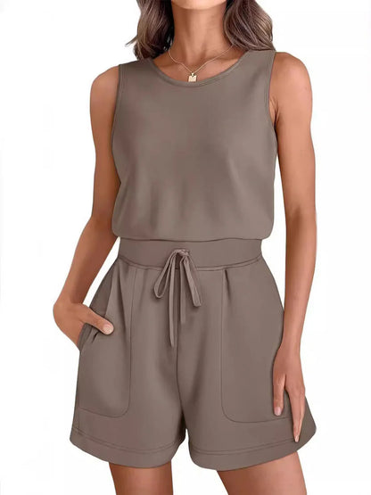 Kaelith – Tuta casual senza maniche con coulisse