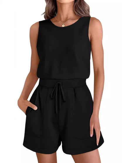 Kaelith – Tuta casual senza maniche con coulisse