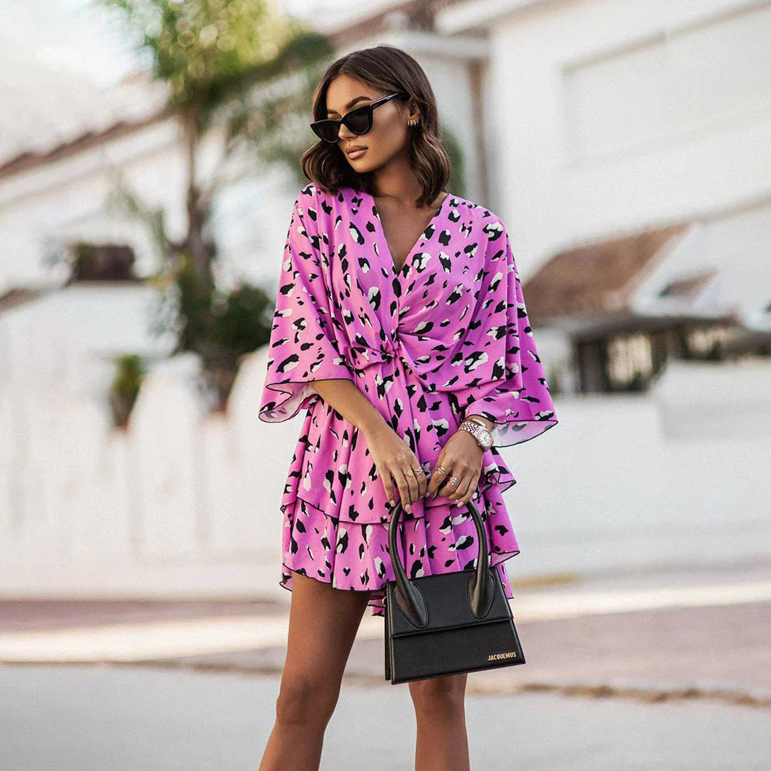 Sabelle – Mini abito arioso e fluido con scollo a V