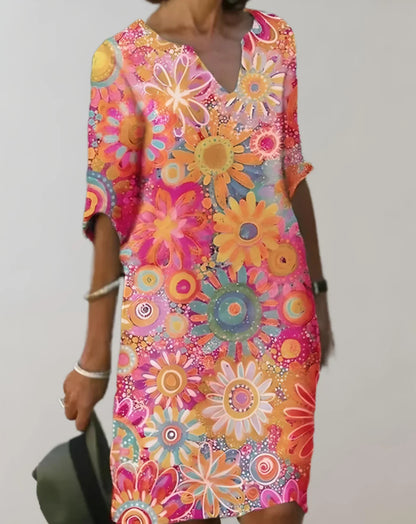 Fauna – Abito con fiori luminosi