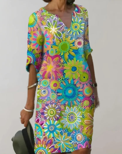 Fauna – Abito con fiori luminosi