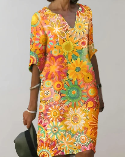 Fauna – Abito con fiori luminosi