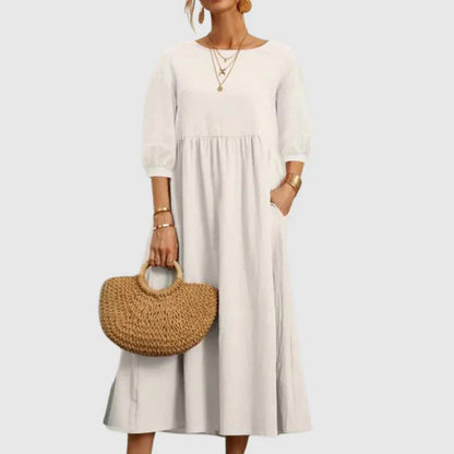 Nozara – Abito elegante in lino di cotone