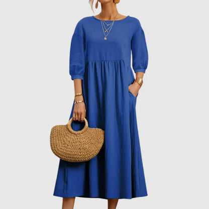 Nozara – Abito elegante in lino di cotone