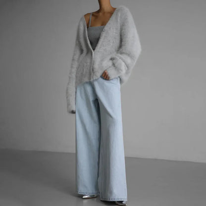 Lacen – Cardigan in mohair di alta qualità