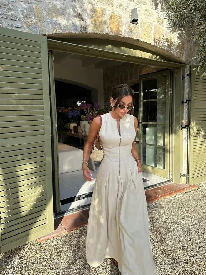 Michi – Abito lussuoso con chiusura con zip