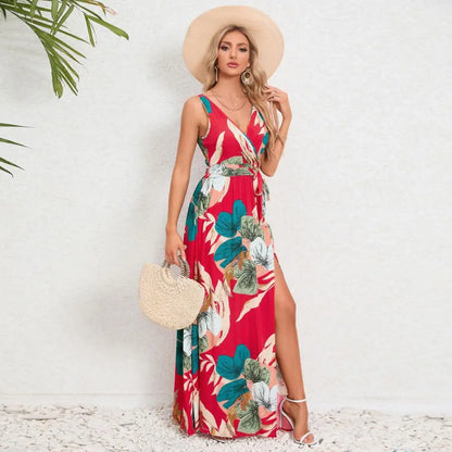 Brianne – Abito maxi elegante con fantasia floreale