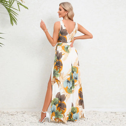 Brianne – Abito maxi elegante con fantasia floreale