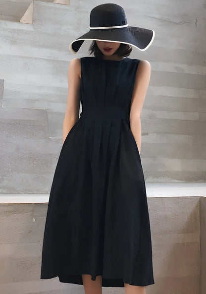 Elyndra – Abito elegante realizzato in lino di cotone