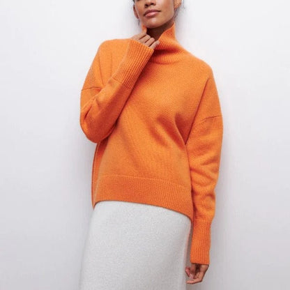 Maglia dolcevita oversize in cashmere
