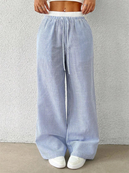 Xamara – Pantaloni in cotone a righe