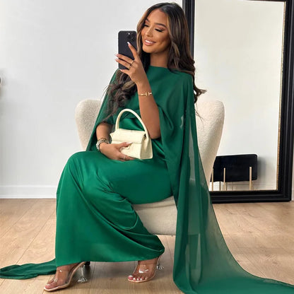 Azalea – Maxi abito elegante e lussuoso in raso