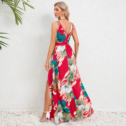 Brianne – Abito maxi elegante con fantasia floreale
