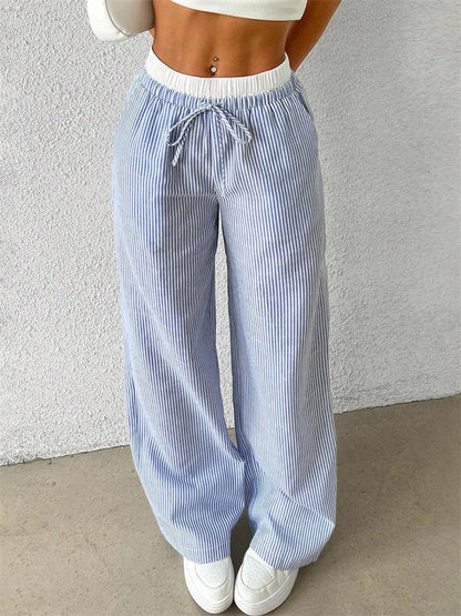 Xamara – Pantaloni in cotone a righe