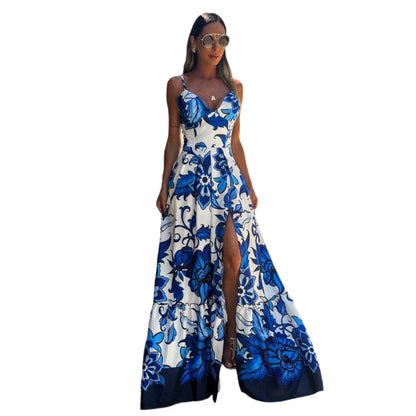 Rionette – Abito lungo estivo stampato con spalline sottili