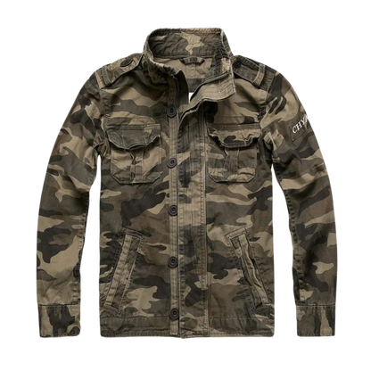 Clark - Giacca in denim retrò con tasche multiple