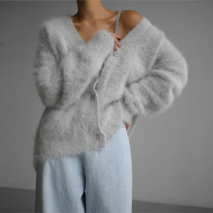 Lacen – Cardigan in mohair di alta qualità