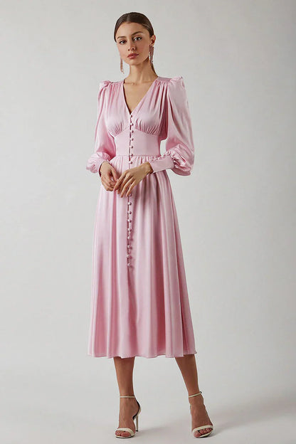 Valienne – Abito midi in raso di ispirazione vintage