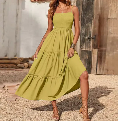 Eliadora – Abito maxi elegante con balze