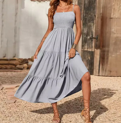 Eliadora – Abito maxi elegante con balze