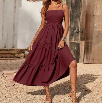 Eliadora – Abito maxi elegante con balze