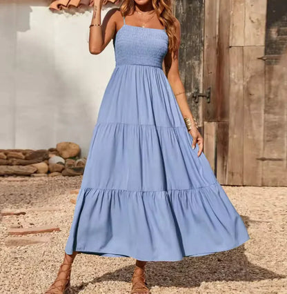 Eliadora – Abito maxi elegante con balze