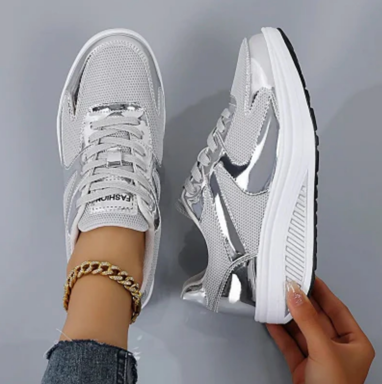 Elysiane – Sneakers da donna con suola spessa e plateau