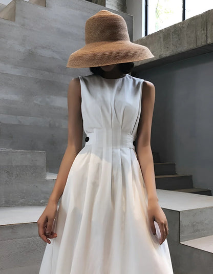 Elyndra – Abito elegante realizzato in lino di cotone