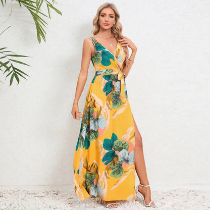 Brianne – Abito maxi elegante con fantasia floreale