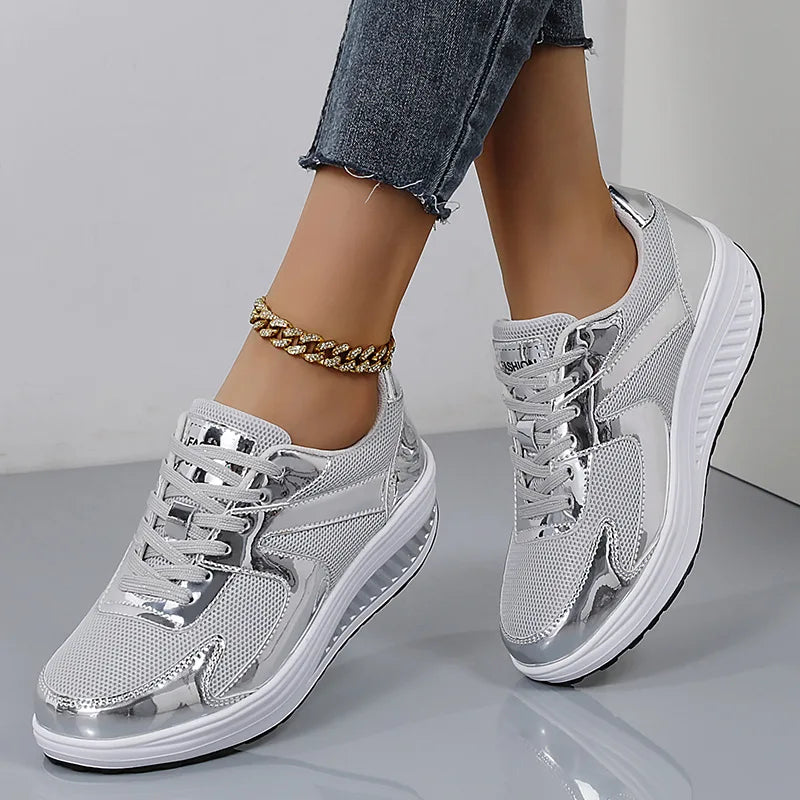 Elysiane – Sneakers da donna con suola spessa e plateau