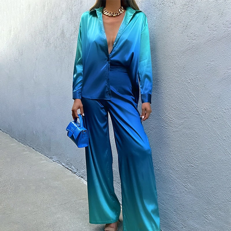 Saharise – Lussuoso set in raso sfumato