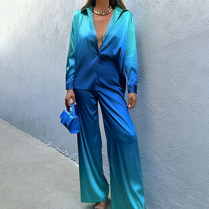 Saharise – Lussuoso set in raso sfumato