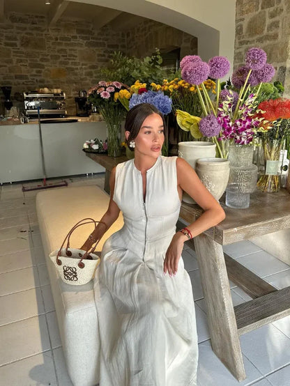 Michi – Abito lussuoso con chiusura con zip