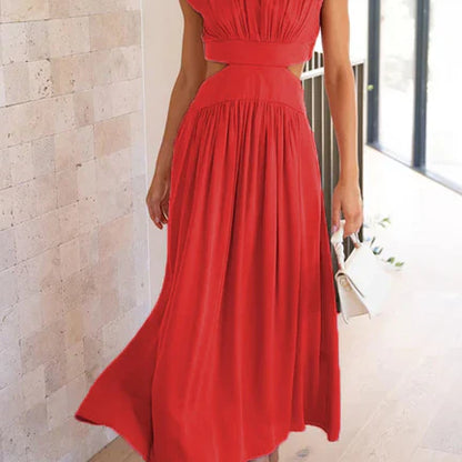 Aztrid – Elegante abito midi con ritagli e tasche