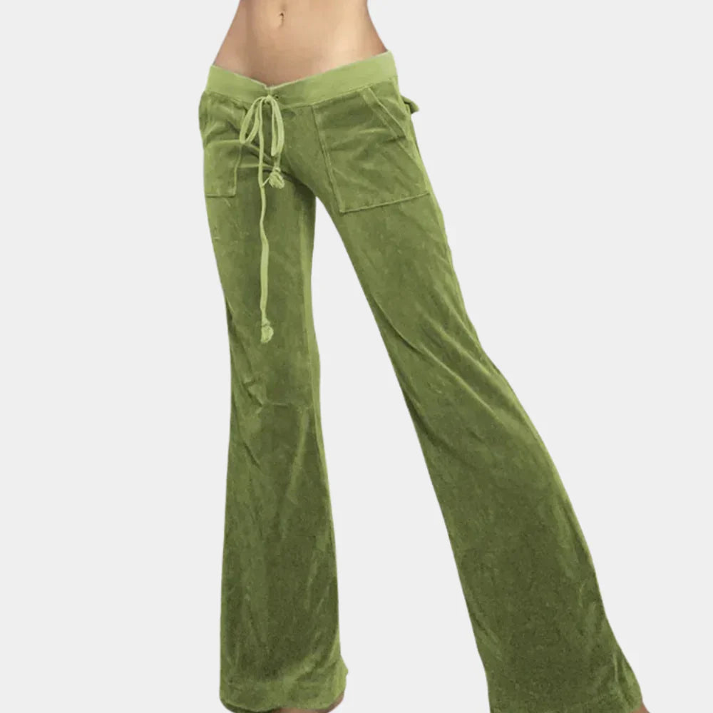 Isladora – Pantaloni svasati ultra morbidi a vita bassa