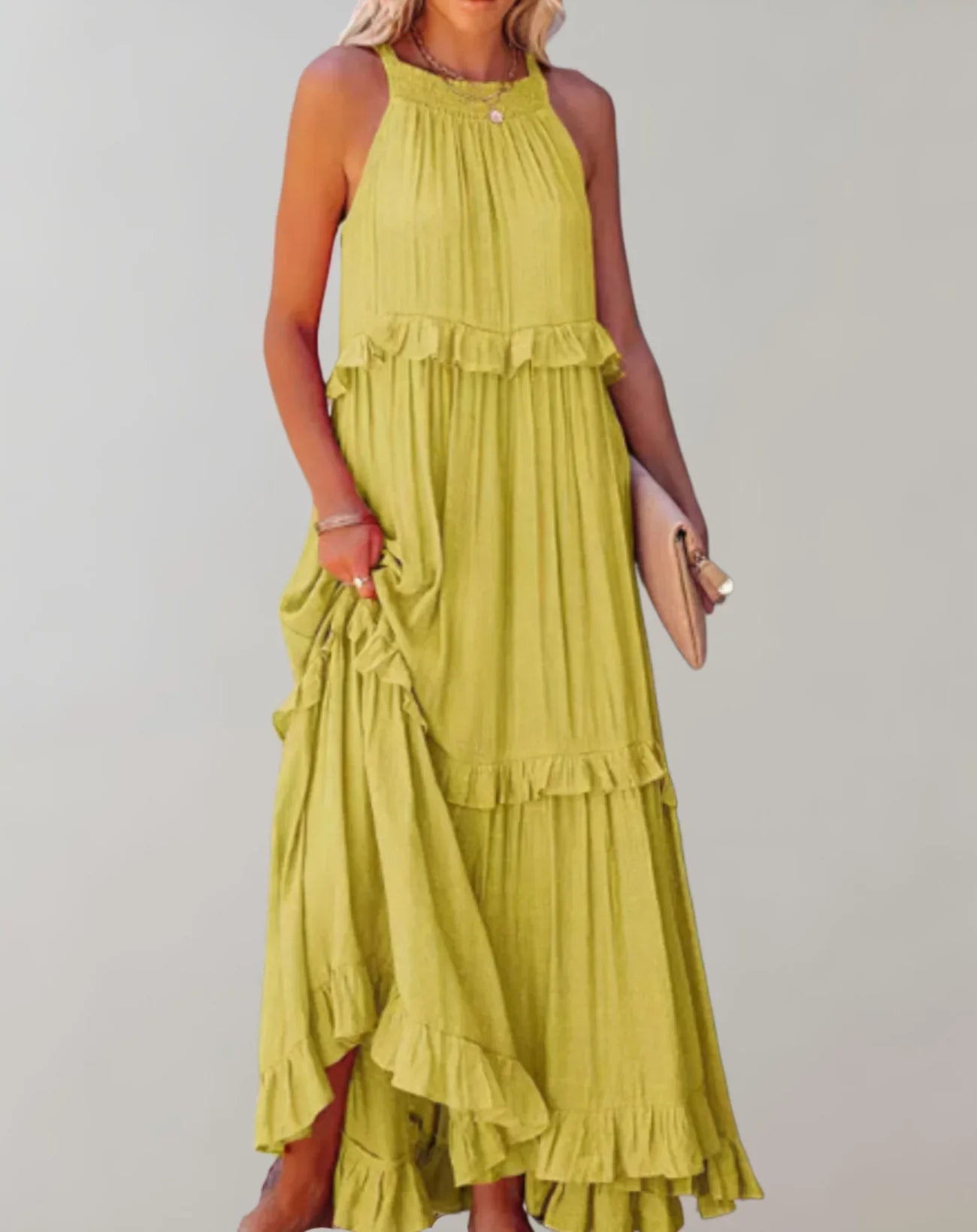 Mireille – Abito senza maniche con volant